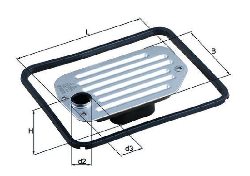 KNECHT Hydraulic Filter, automatic transmission