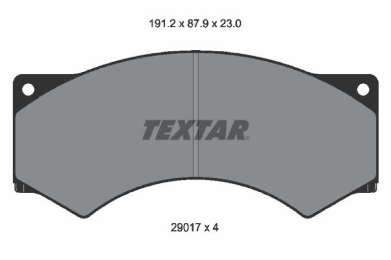 TEXTAR Bremsbelagsatz, Scheibenbremse 2901703