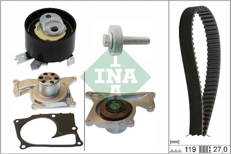 Schaeffler INA Wasserpumpe + Zahnriemensatz 530 0843 30