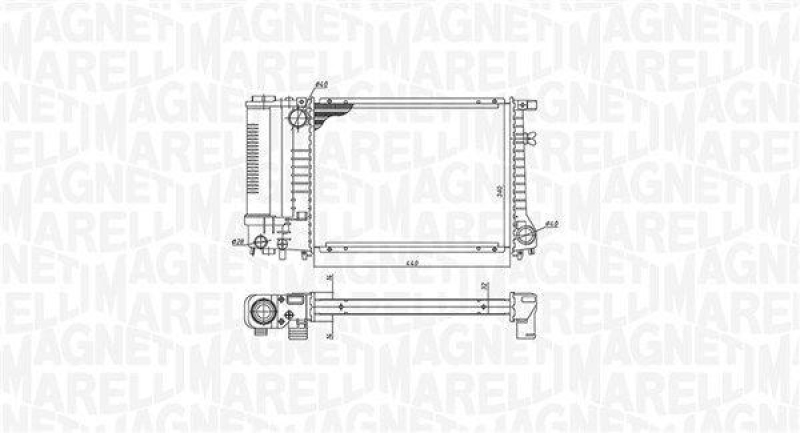 MAGNETI MARELLI Kühler, Motorkühlung