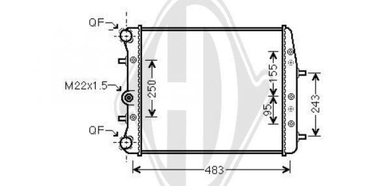 DIEDERICHS Radiator, engine cooling DIEDERICHS Climate