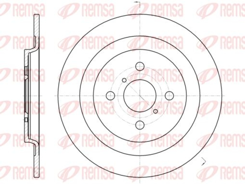 2x REMSA Brake Disc