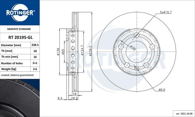 2x ROTINGER Bremsscheibe