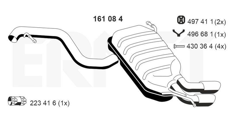 ERNST Endschalld&auml;mpfer