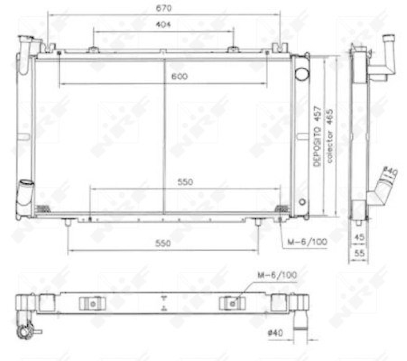 NRF Radiator, engine cooling