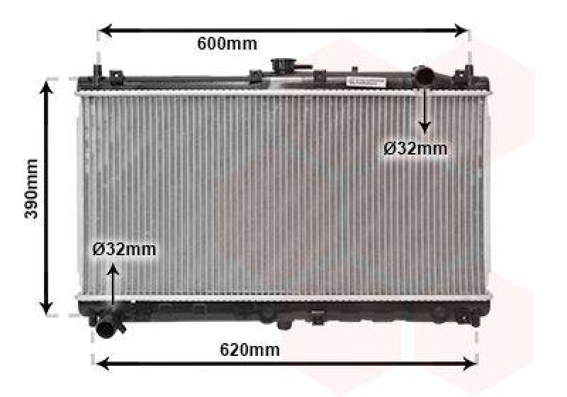 VAN WEZEL Radiator, engine cooling