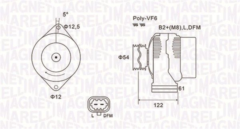 MAGNETI MARELLI Generator 63731994010