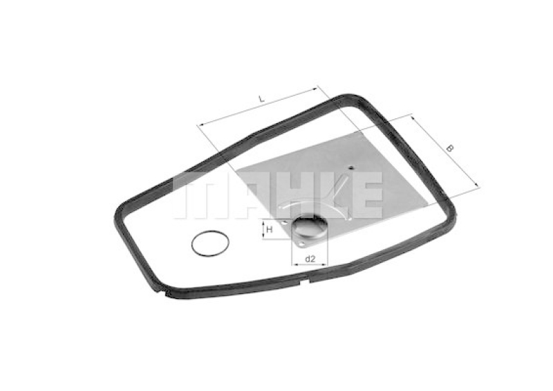 KNECHT Hydraulic Filter, automatic transmission