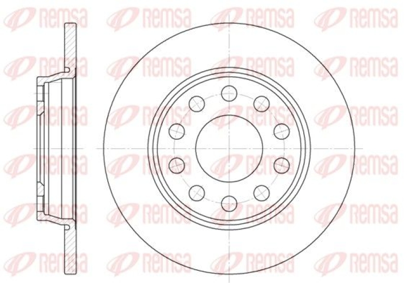 2x REMSA Brake Disc