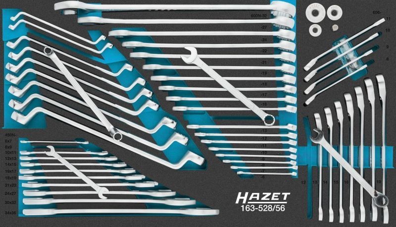 HAZET Spanner Set, ring / open ended