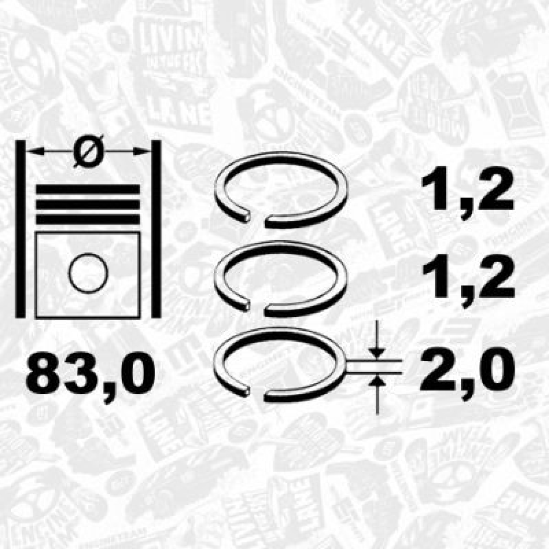 ET ENGINETEAM Piston Ring Kit