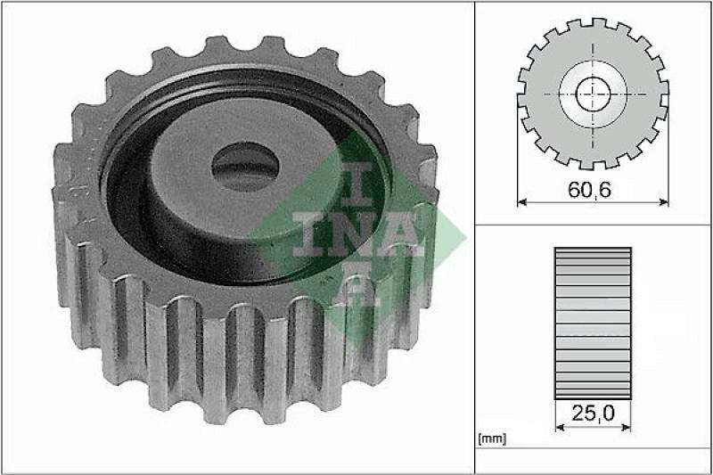 INA Deflection/Guide Pulley, timing belt