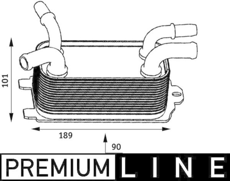 MAHLE Ölkühler, Motoröl BEHR *** PREMIUM LINE ***