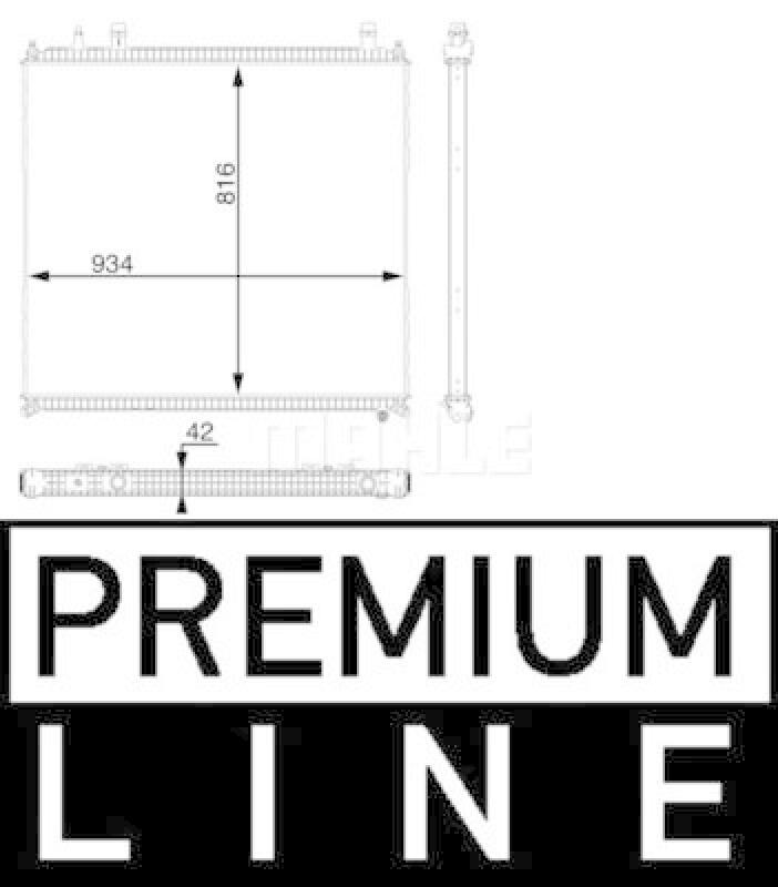 MAHLE Niedertemperaturkühler, Ladeluftkühler BEHR *** PREMIUM LINE ***