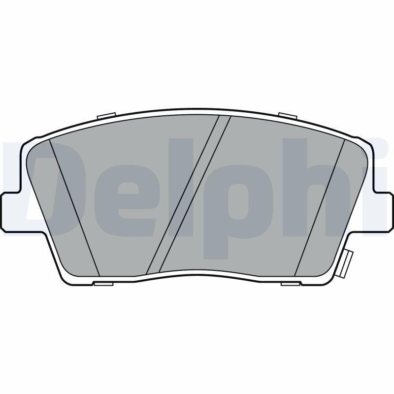 DELPHI Bremsbelagsatz, Scheibenbremse LP3390