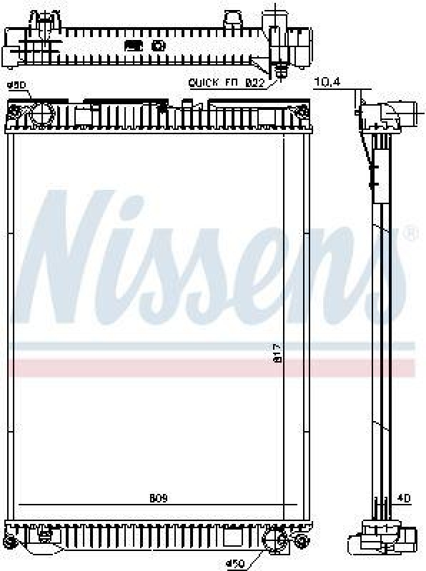 NISSENS Radiator, engine cooling
