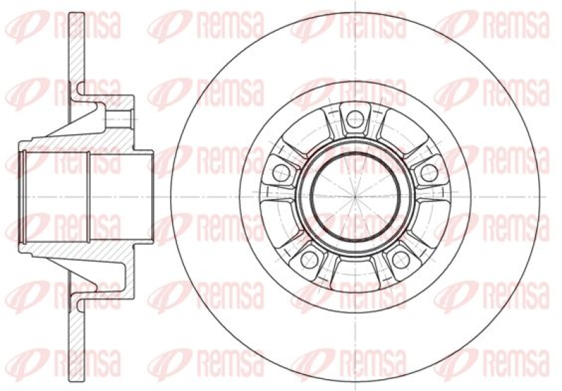 2x REMSA Brake Disc