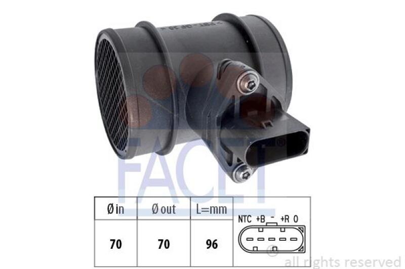 FACET Air Mass Sensor Made in Italy - OE Equivalent