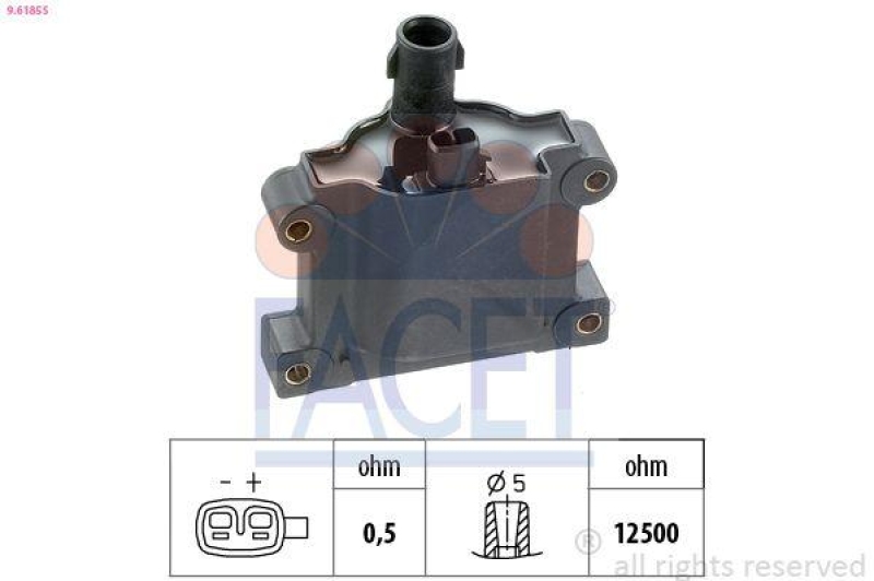 FACET Ignition Coil Made in Italy - OE Equivalent