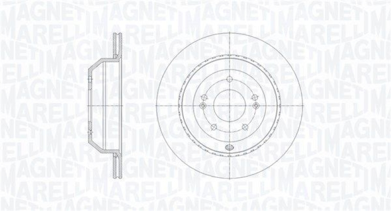 2x MAGNETI MARELLI Bremsscheibe