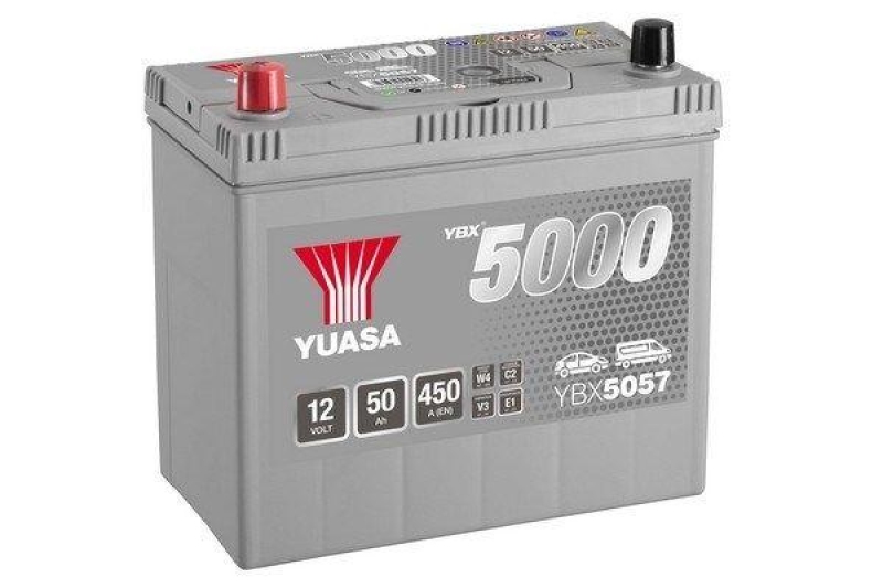 YUASA Starterbatterie YBX5000 Silver High Performance SMF Batteries