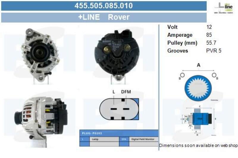 Lichtmaschine / Generator 455505085010