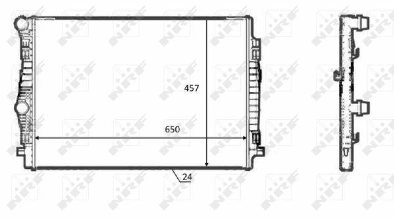 NRF Radiator, engine cooling