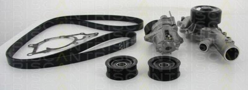 TRISCAN Water Pump + V-Ribbed Belt Set