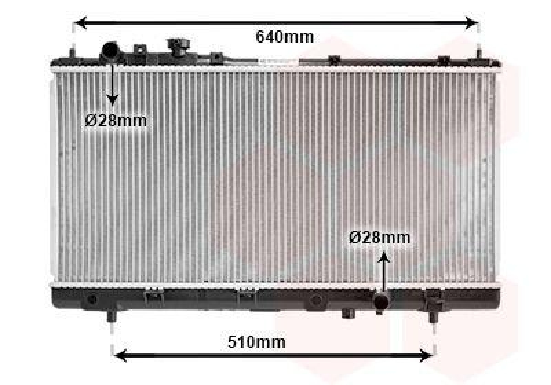VAN WEZEL Radiator, engine cooling