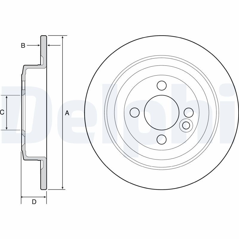 2x DELPHI Bremsscheibe