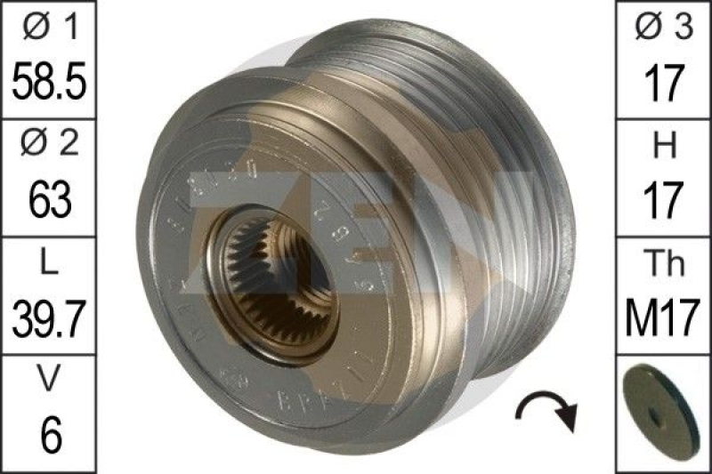 ERA Alternator Freewheel Clutch