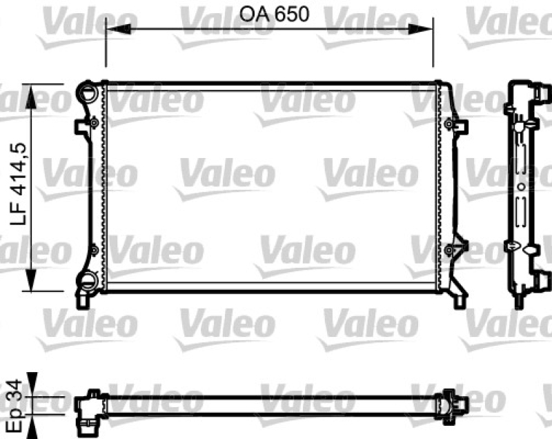 VALEO Radiator, engine cooling