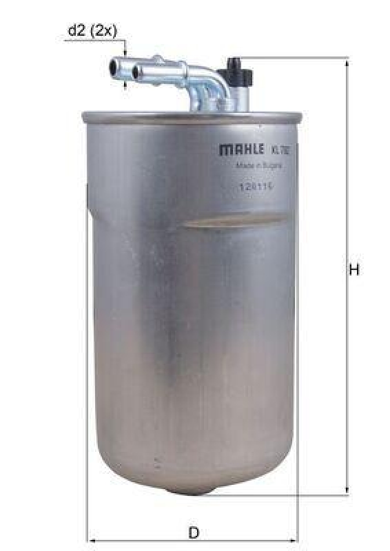 MAHLE Kraftstofffilter KL 792
