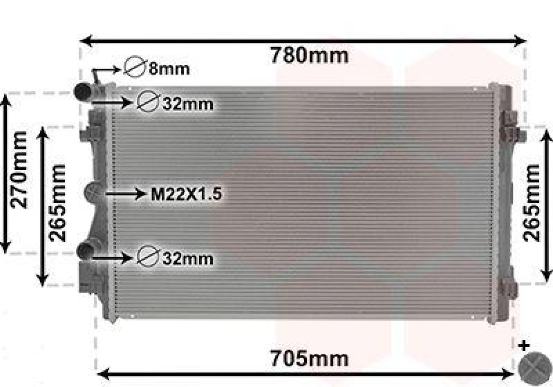 VAN WEZEL Kühler, Motorkühlung *** IR PLUS *** 76002021