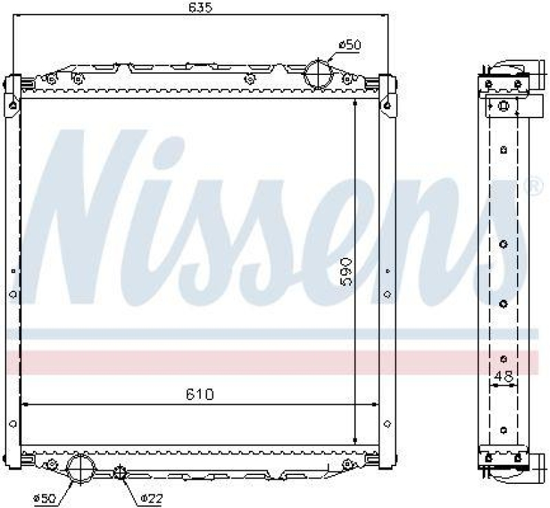 NISSENS Radiator, engine cooling