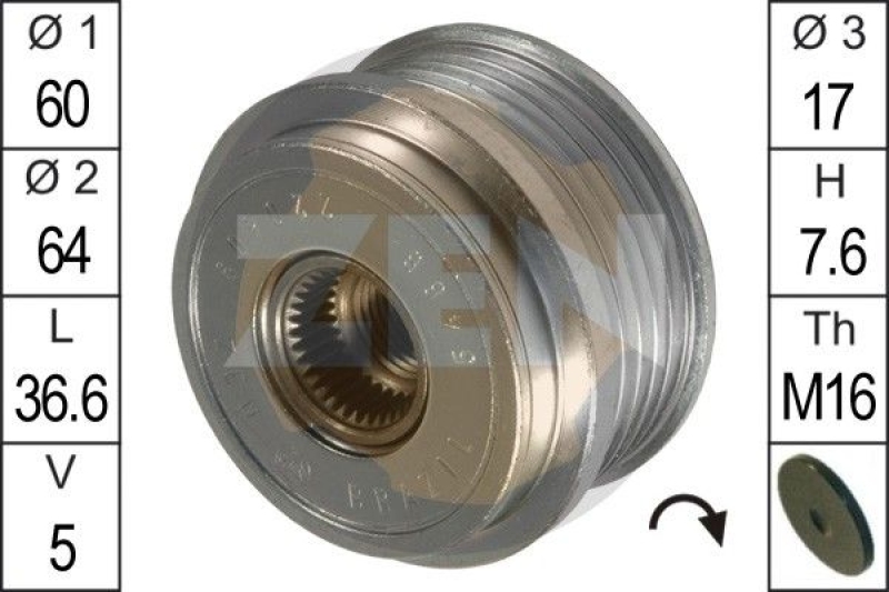 ERA Alternator Freewheel Clutch