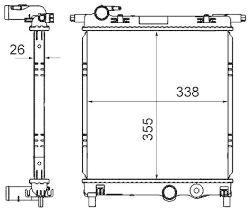 MAHLE Radiator, engine cooling BEHR