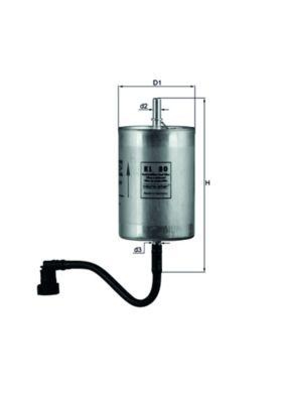 MAHLE Fuel filter