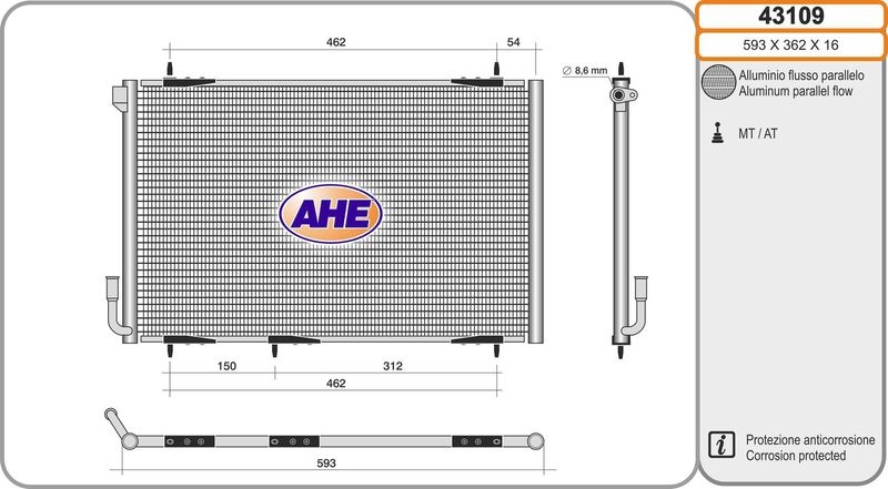 AHE Condenser, air conditioning