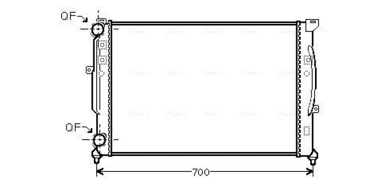 AVA QUALITY COOLING Radiator, engine cooling