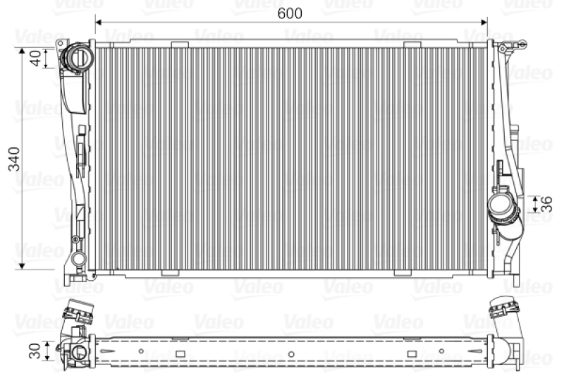 VALEO Radiator, engine cooling