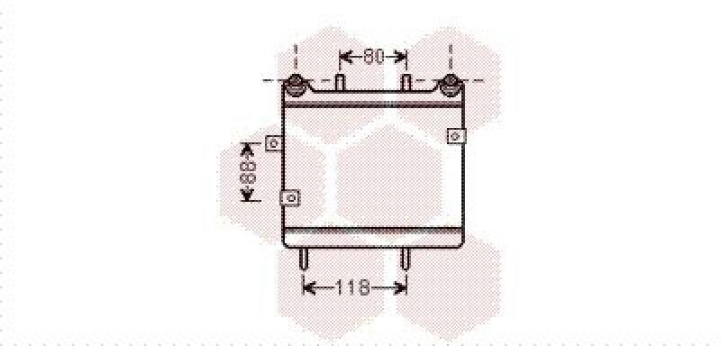 VAN WEZEL Oil Cooler, engine oil