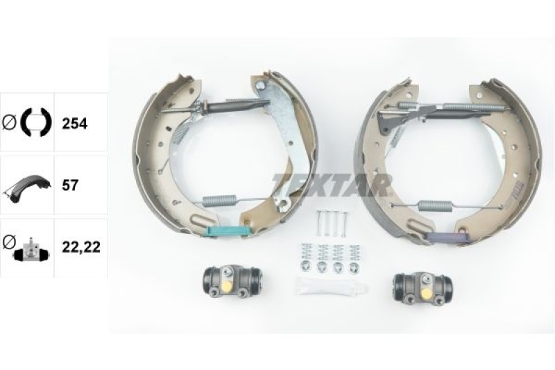 TEXTAR Bremsbackensatz Shoe Kit Pro 84055801
