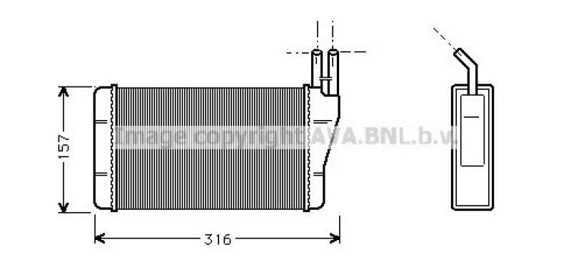 AVA QUALITY COOLING Wärmetauscher, Innenraumheizung