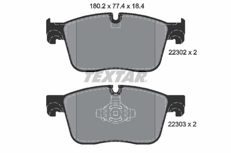 TEXTAR Bremsbelagsatz, Scheibenbremse Q+ 2230201