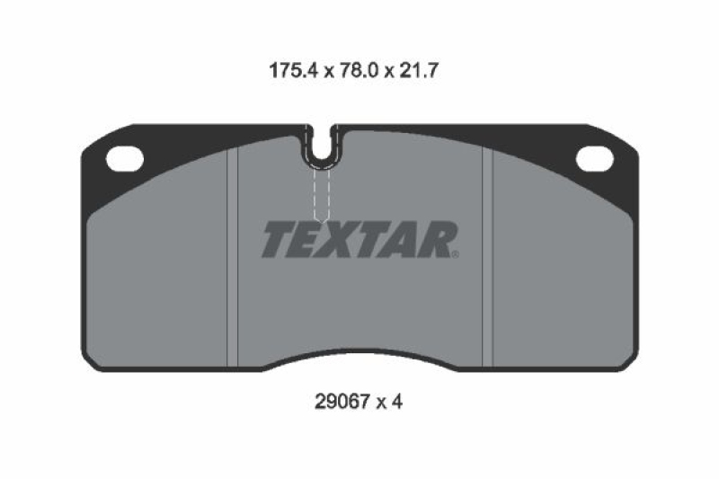 TEXTAR Bremsbelagsatz, Scheibenbremse