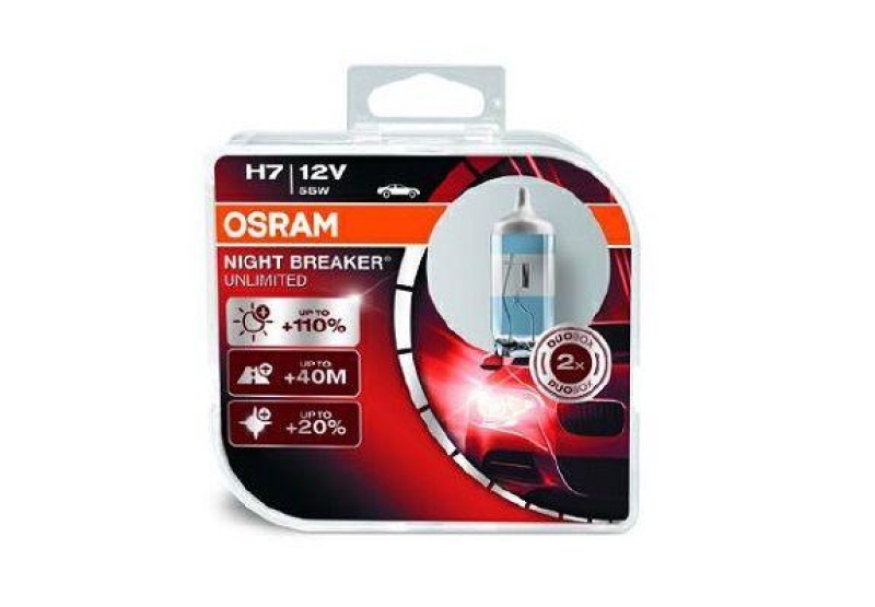 OSRAM Bulb, headlight NIGHT BREAKER UNLIMITED