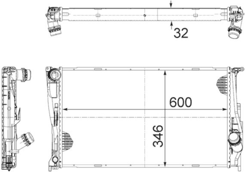 MAHLE K&uuml;hler, Motork&uuml;hlung BEHR *** PREMIUM LINE *** CR 1085 000P