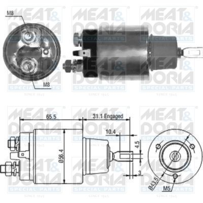 MEAT & DORIA Solenoid Switch, starter