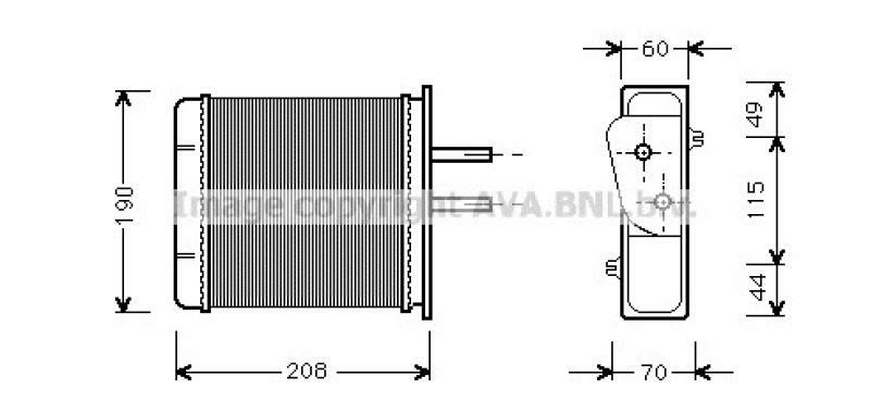 AVA QUALITY COOLING Heat Exchanger, interior heating
